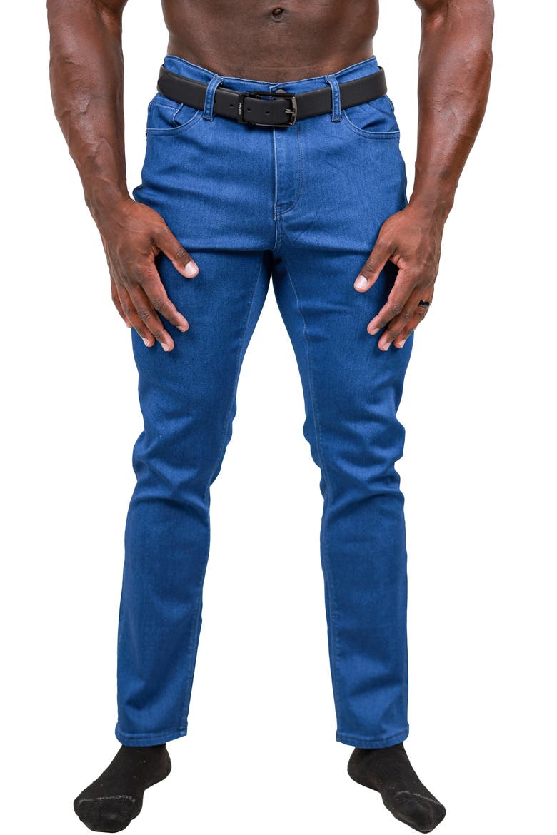 Marthyr Stretch Skinny Jeans, Main, color, BLUE
