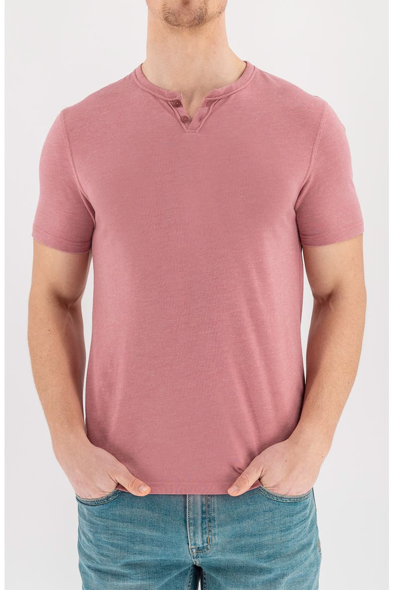 Burnout Henley, Main, color, WHITERED ROSE