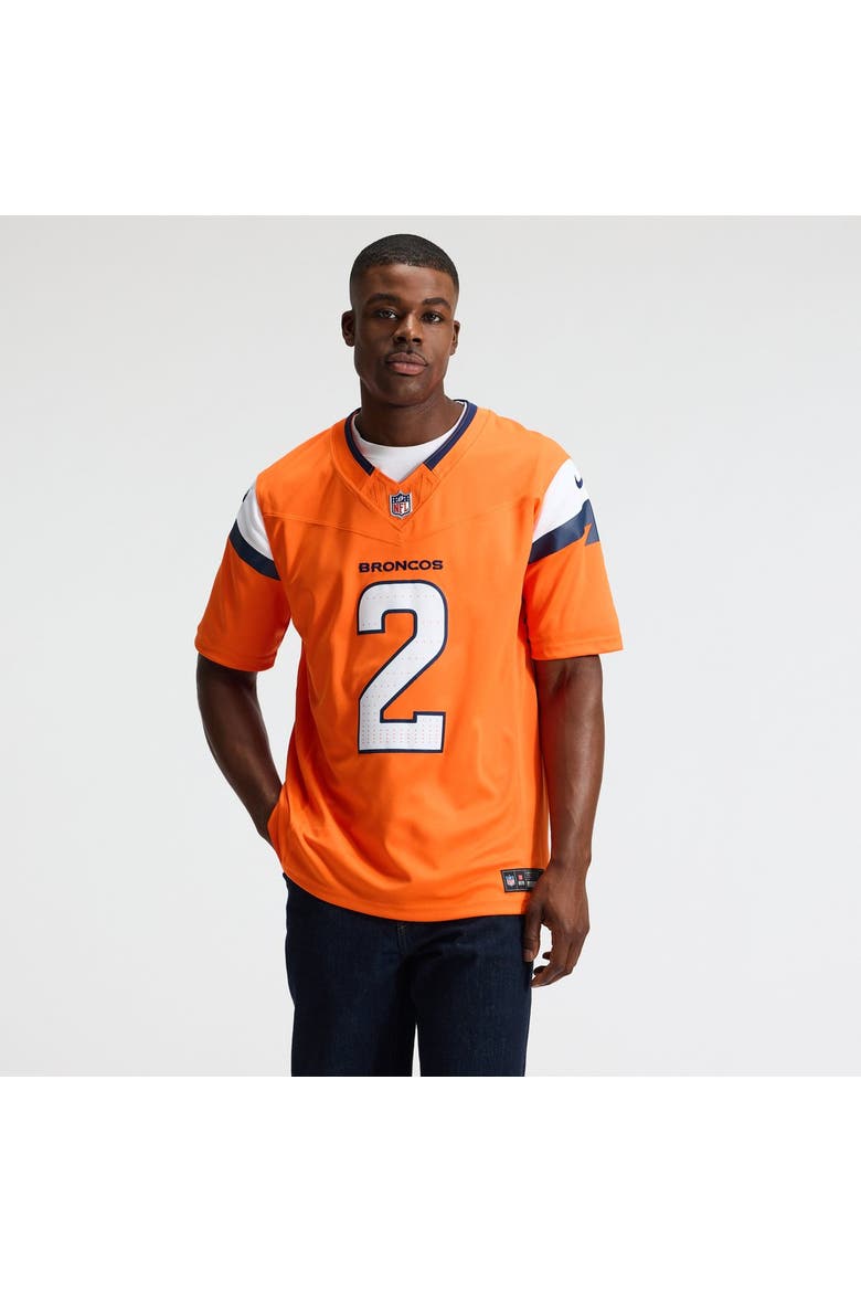 Men's Nike Patrick Surtain II Orange Denver Broncos Team Vapor F.U.S.E. Stitched Limited Jersey, Alternate, color, Orange