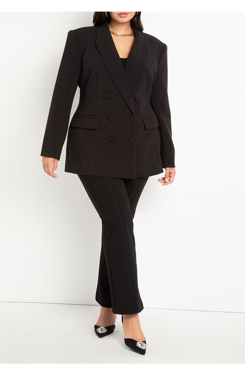 ELOQUII The Ultimate Stretch Flare Leg Pant, Alternate, color, Maritime Blue