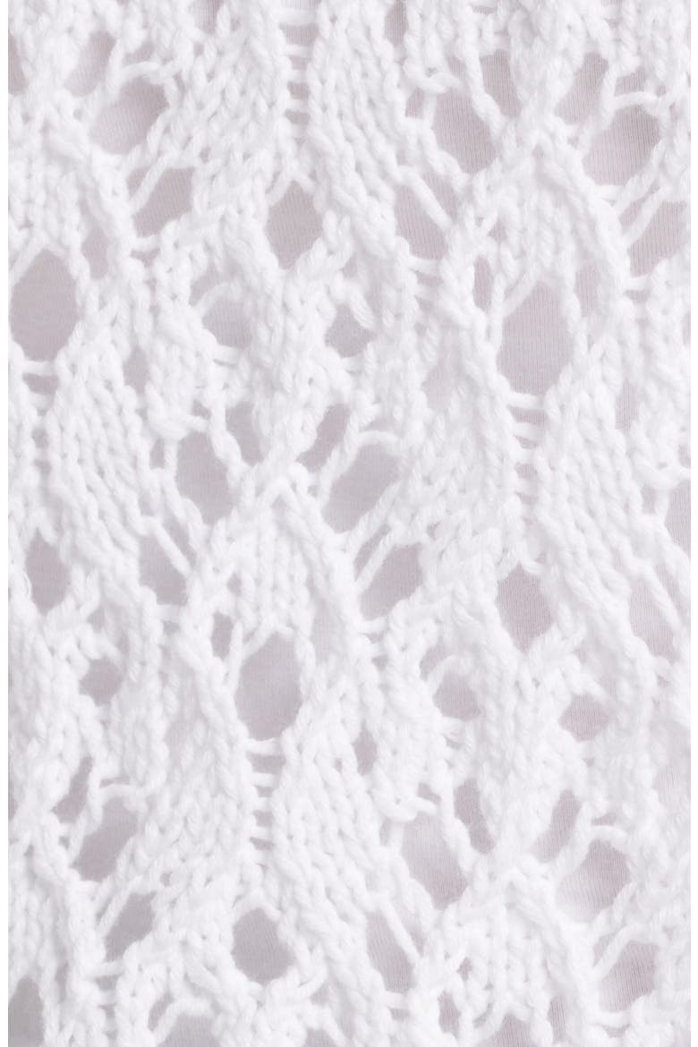 Crewneck Organic Cotton Sweater, Alternate, color, WHITE