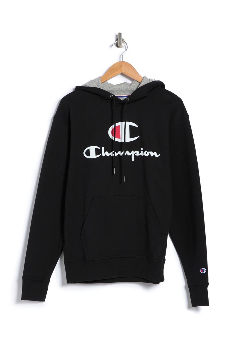 Champion Powerblend Screenprint Hoodie, Alternate, color,