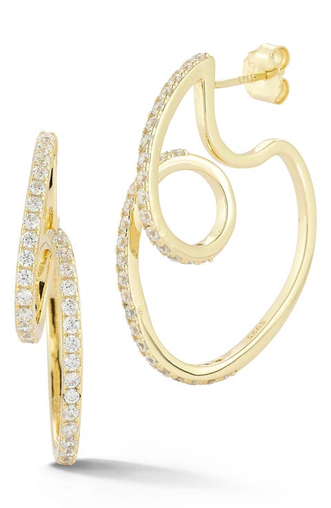 Pavé Drop Earrings