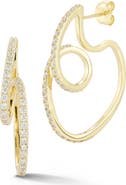 SPHERA MILANO Pavé Drop Earrings