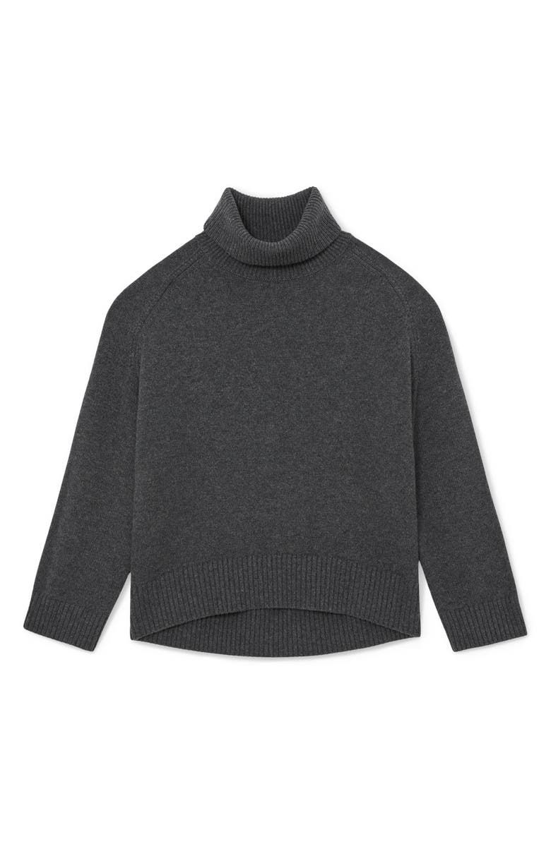 Reiss Brooklyn Wool & Cashmere Turtleneck Sweater, Alternate, color, Charcoal Grey