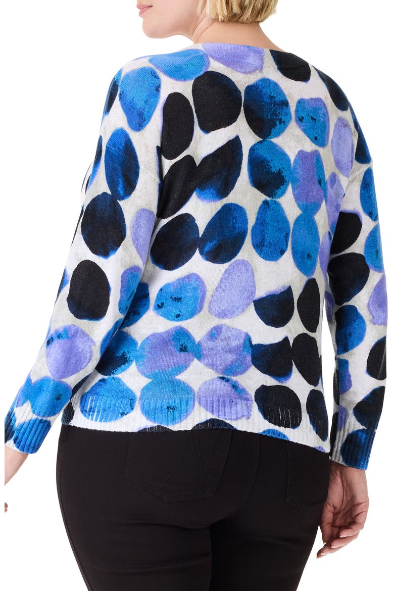 Supersoft Midnight Dot Sweater, Alternate, color, BLUE MULTI