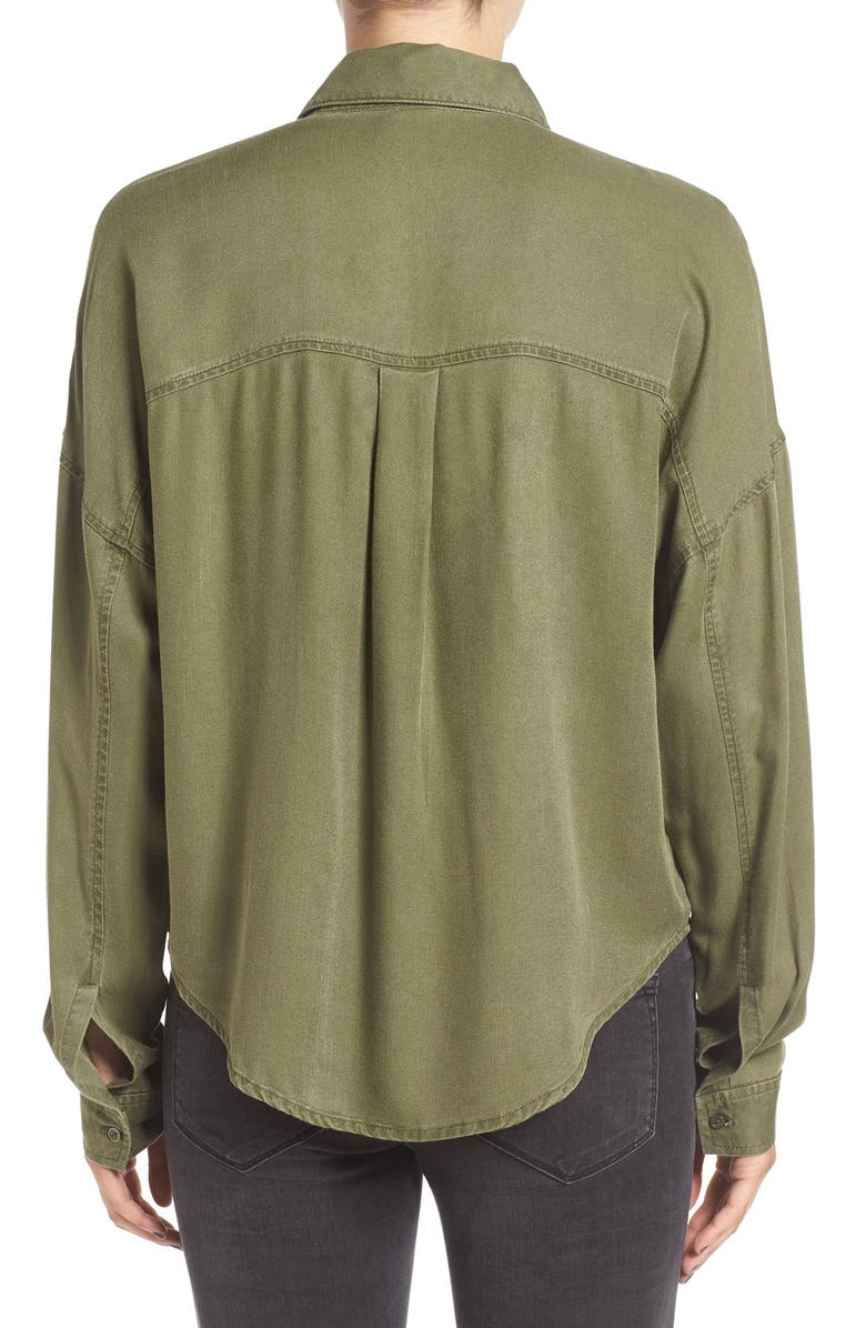 BP. Slouchy Button Front Shirt, Alternate, color, 