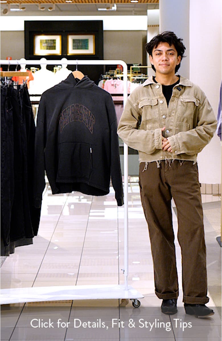 Beaded Logo Cotton Hoodie, sales video thumbnail