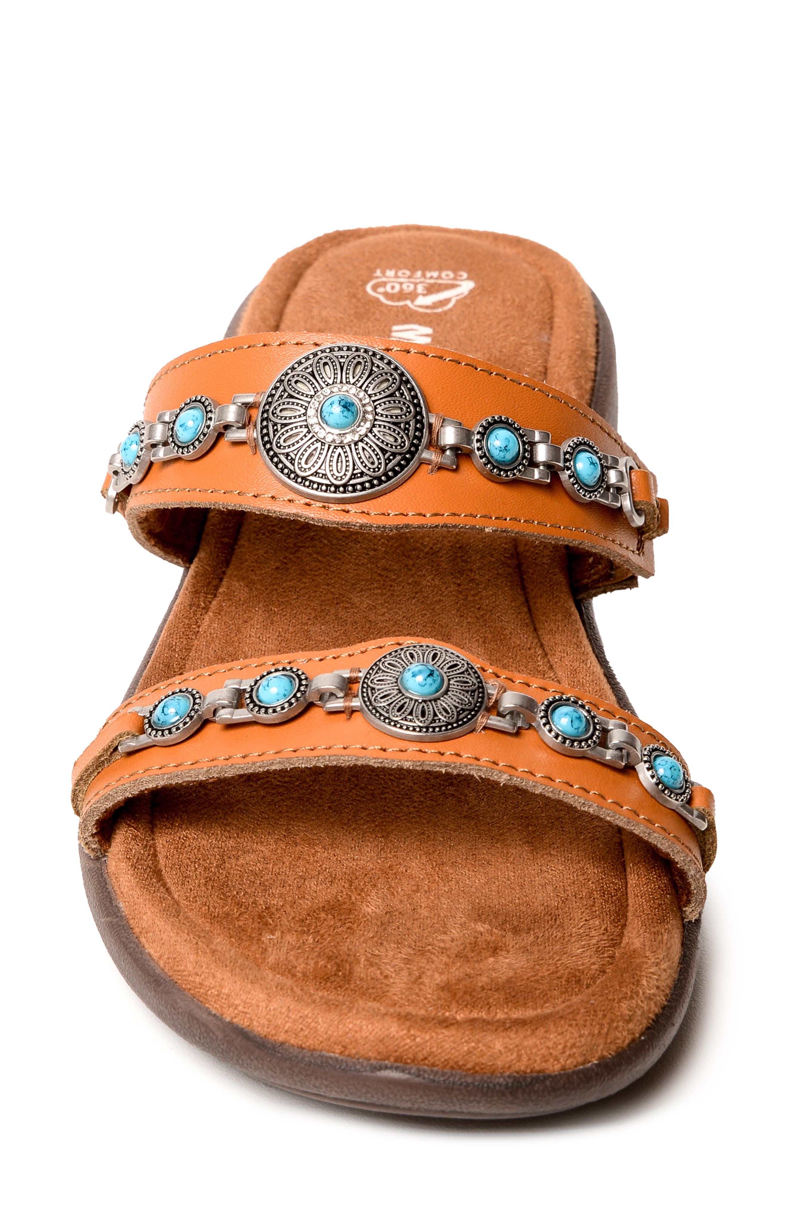 Brenn Slide Sandal, Alternate, color, COGNAC