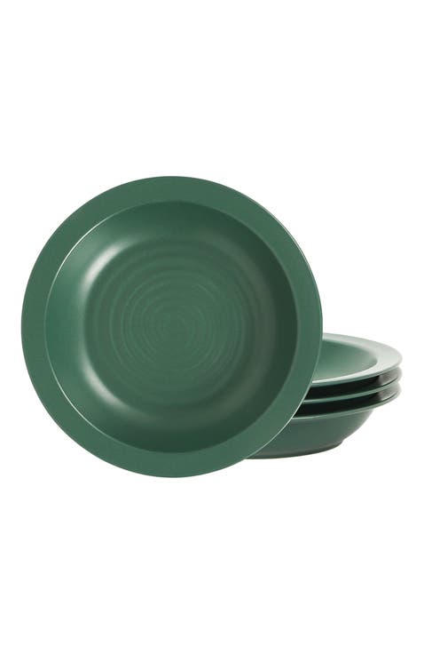 Orbit Stoneware 4-Piece Pasta Bowl Set