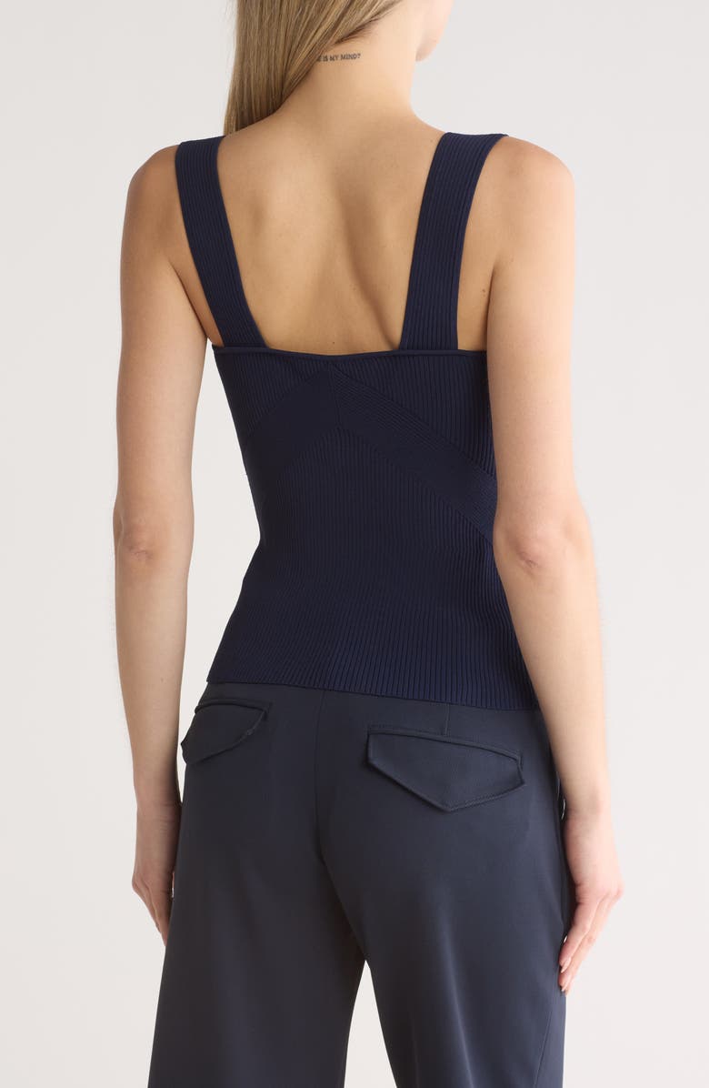 rag & bone Asher Square Neck Tank, Alternate, color, Navy