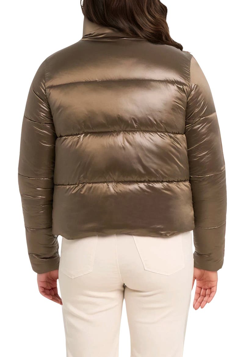 Coco-El Water Resistant Crop Puffer Jacket, Alternate, color, MOCHA