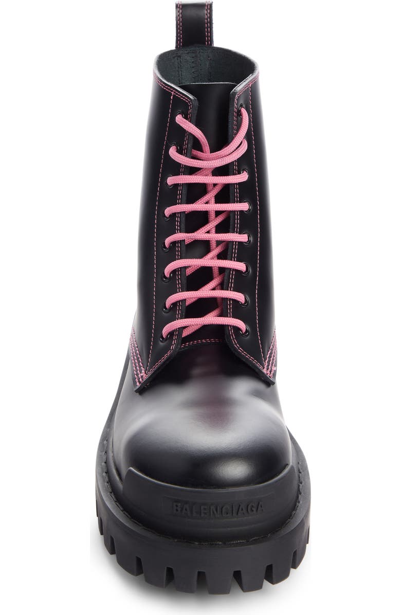 Balenciaga Strike Combat Boot, Alternate, color,