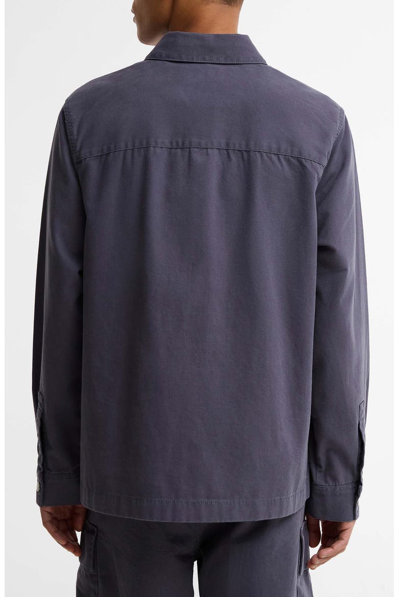 Wetheral Cotton Canvas Overshirt, Alternate, color, WASHED NAVY