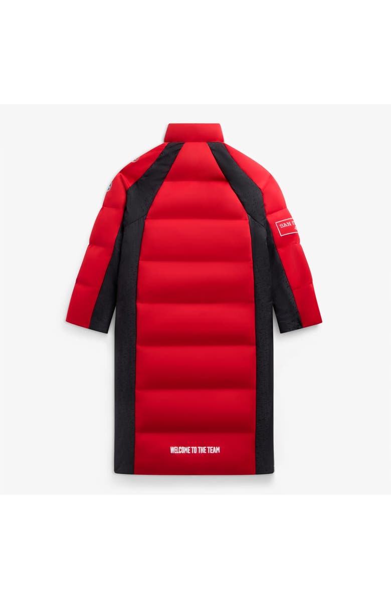 Off Season Unisex Scarlet San Francisco 49ers Long Team Puffer Coat, Alternate, color, Scarlet