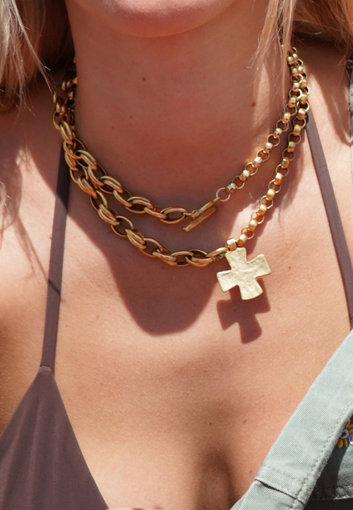 Sccollection Madonna Necklace In Gold