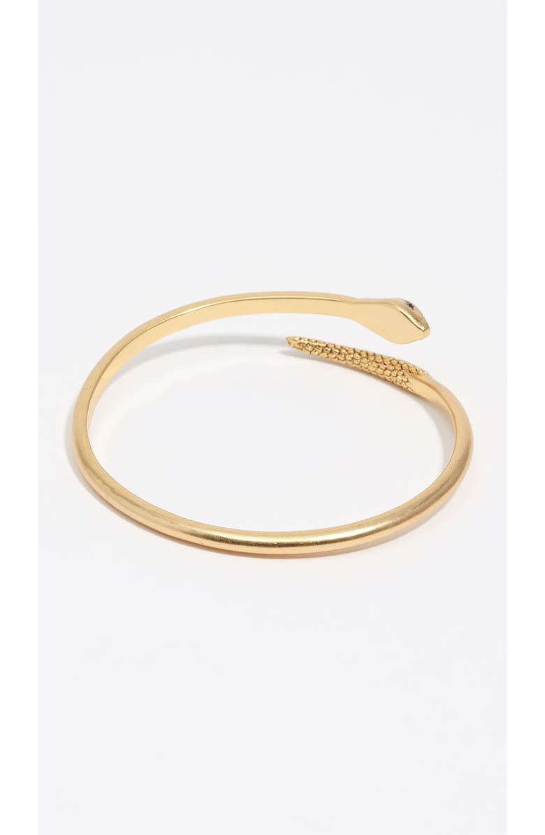 Bimba y Lola Aged Rigid Textured Snake Bracelet, Alternate, color, Gold