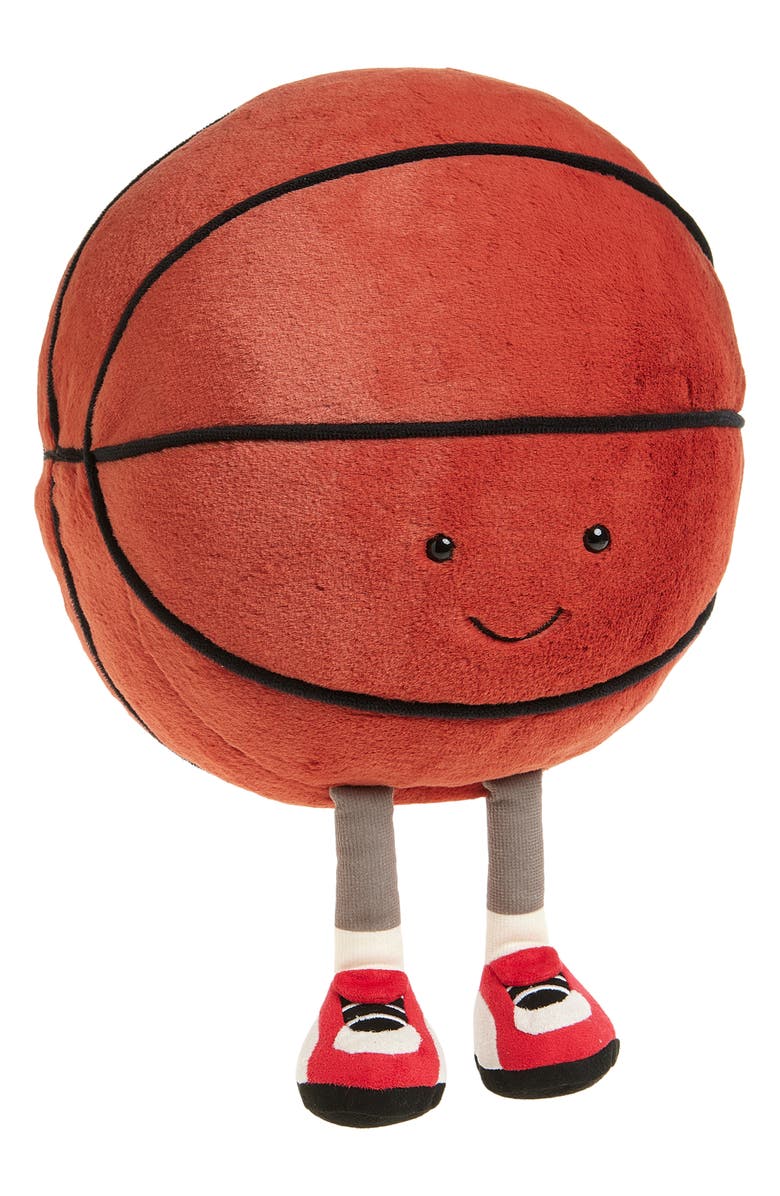 Jellycat Amuseables Sports Basketball Plushie, Main, color, Orange