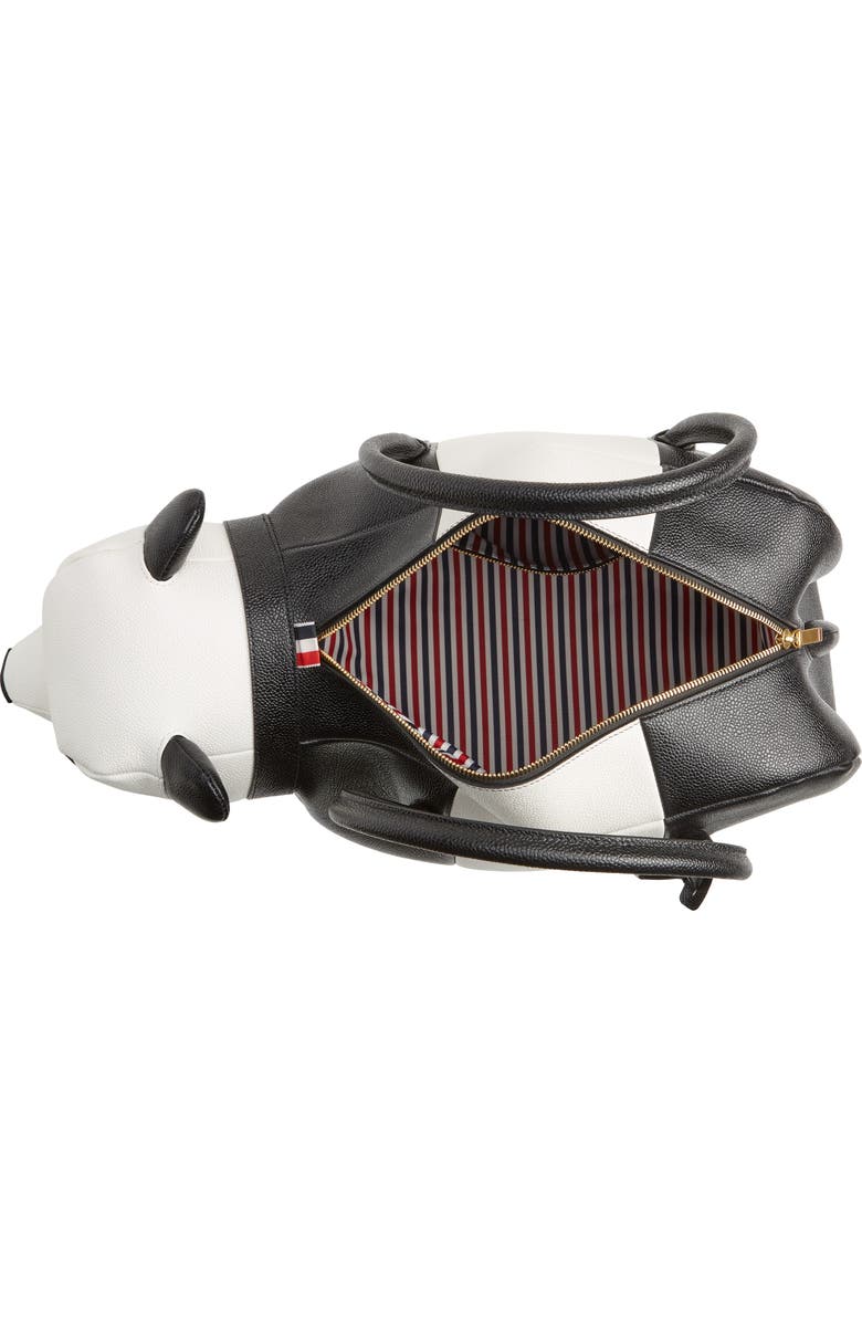 Thom Browne Panda Leather Bag, Alternate, color,