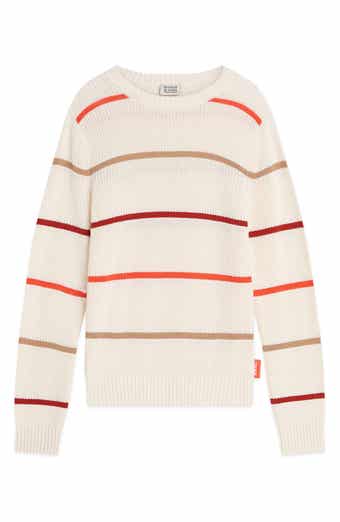 Scotch & Soda Kids' Stripe Crewneck Cotton Blend Sweater