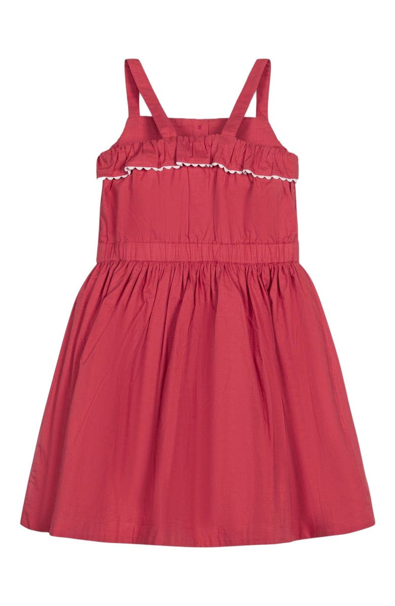 Hope & Henry Girls' Organic Button Front Ruffle Sundress, Kids, Alternate, color, 
