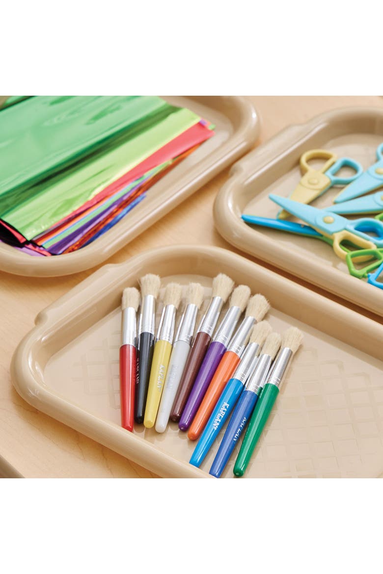 Flat Activity Trays - Set of 5, Alternate, color, Beige