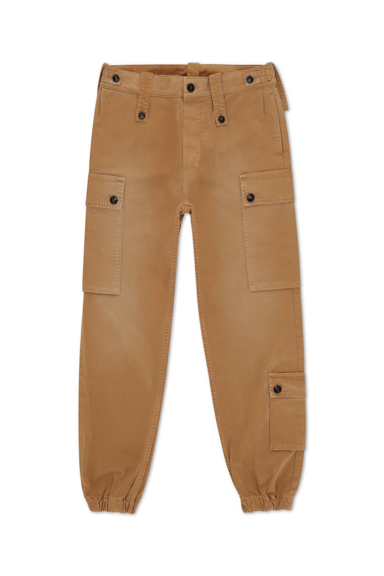 Jodit Cargo Cotton Trousers, Main, color, Leather