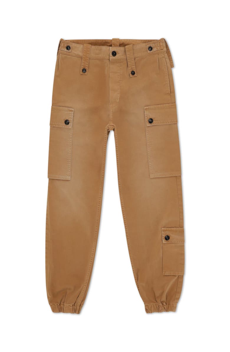 Fortela Jodit Cargo Cotton Trousers, Main, color, Leather