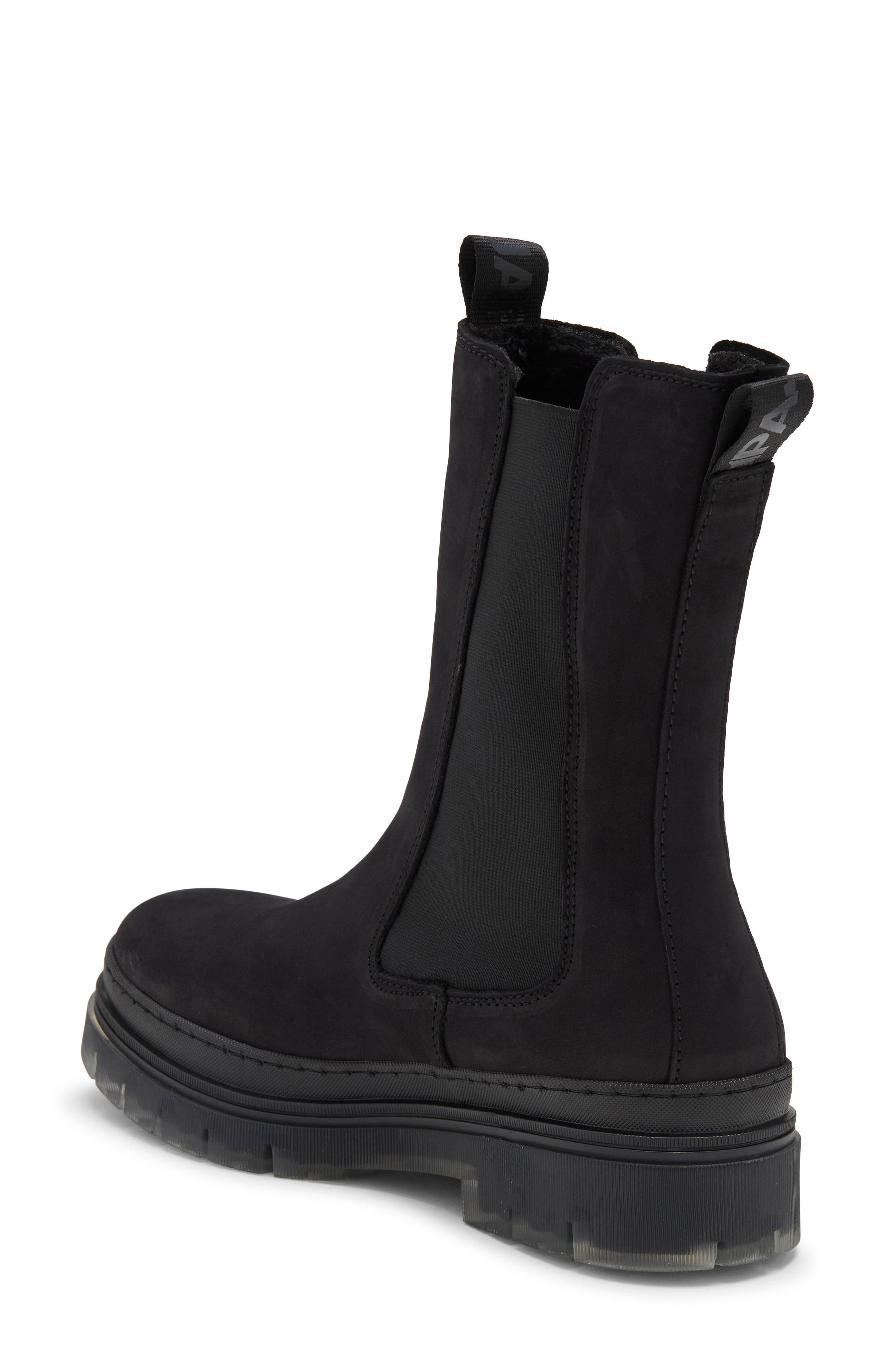 Mariana Leather Chelsea Boot, Alternate, color, BLACK