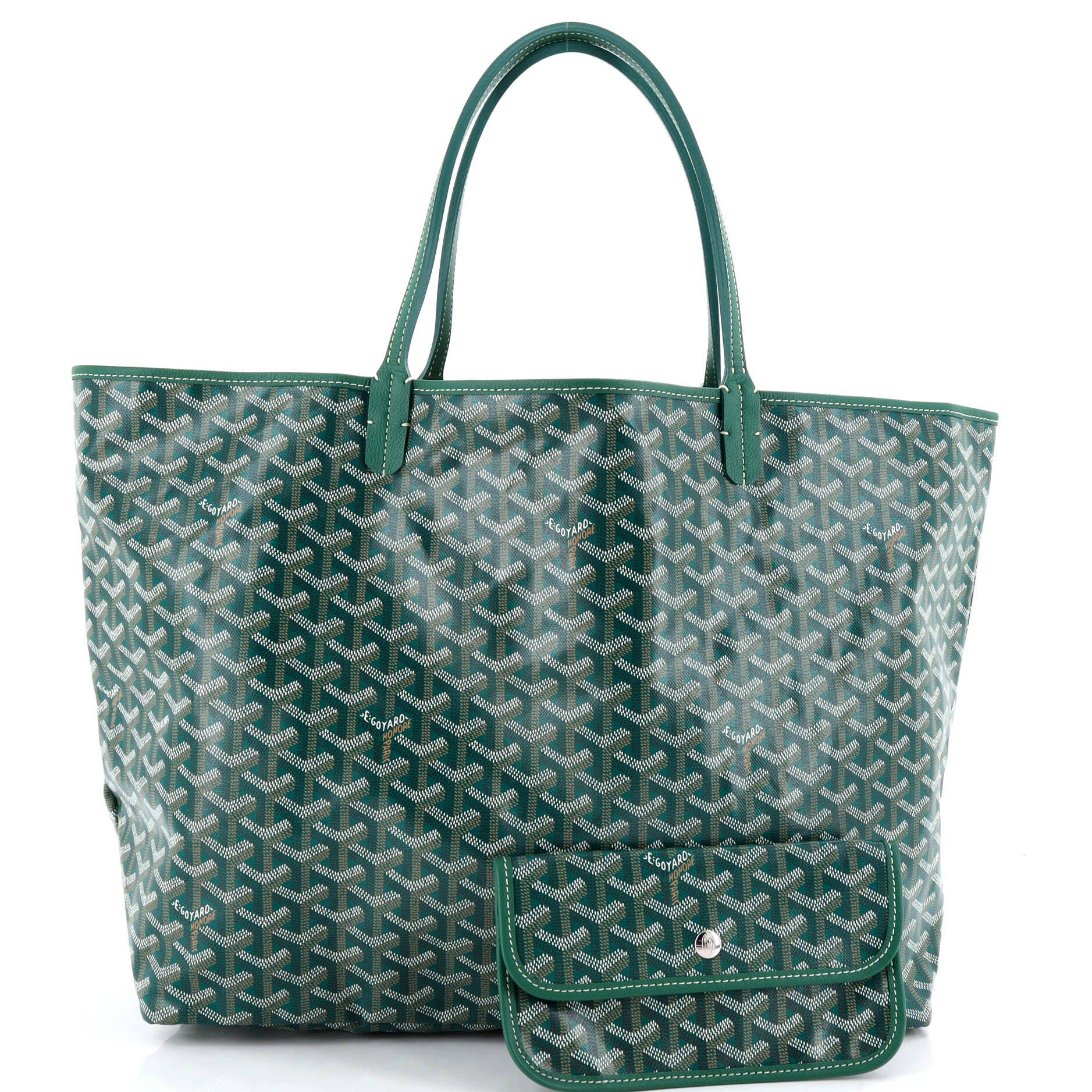 Pre-Owned Goyard Saint Louis Tote Coated Canvas GM, Alternate, color, Green