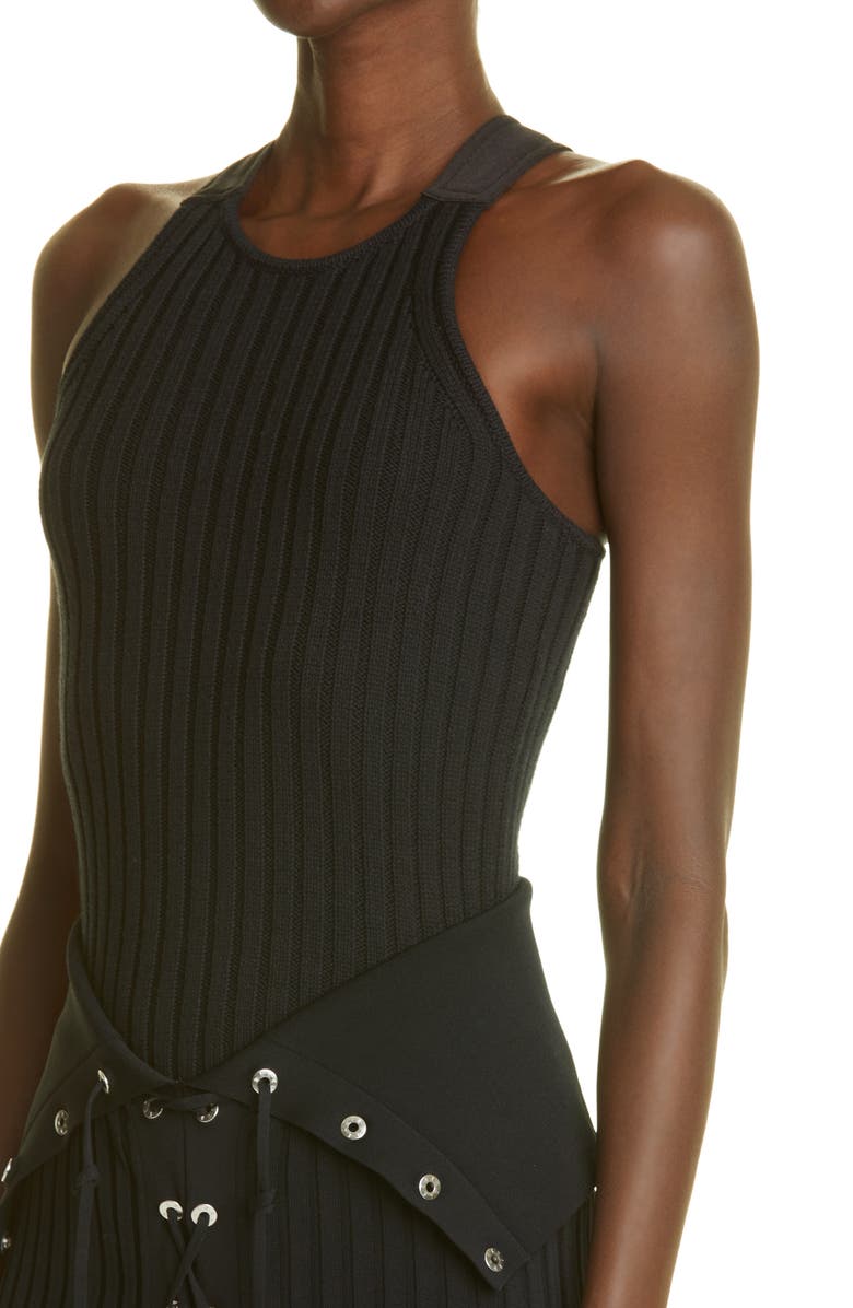 Dion Lee Rib Racerback Tank Top, Alternate, color,