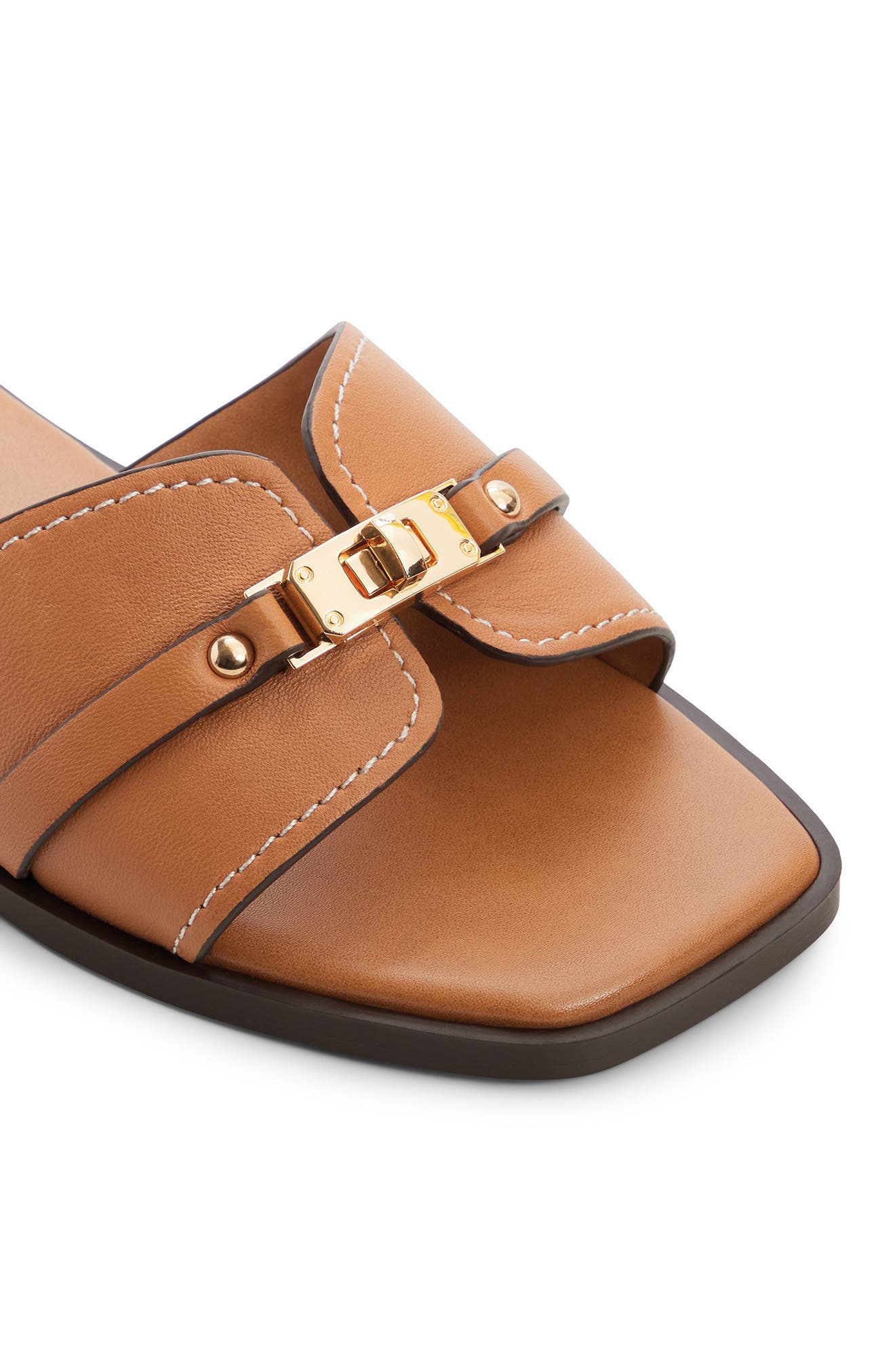 Francea Slide Sandal, Alternate, color, MEDIUM BROWN