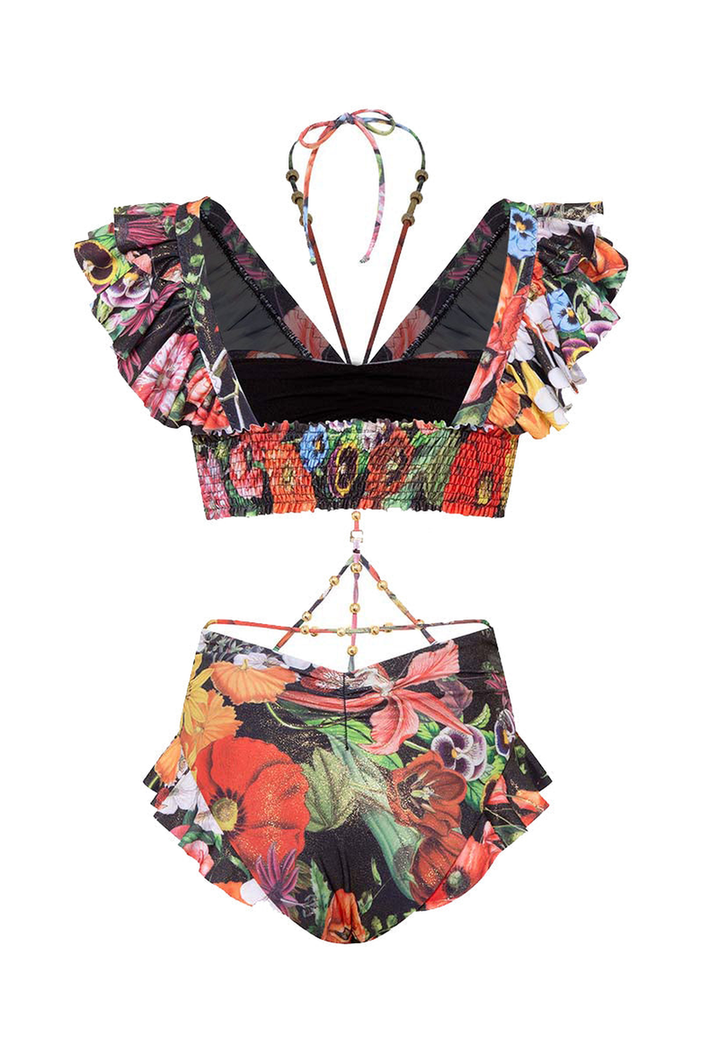 OPHELIA SWIMSUIT, Alternate, color, Printed Black