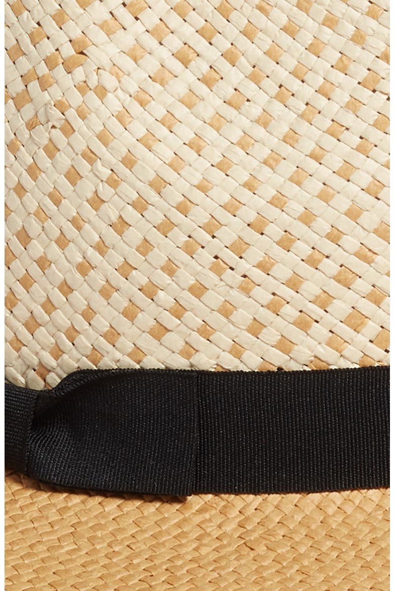 Basket Weave Panama Hat (Nordstrom Exclusive), Alternate, color, NATURAL