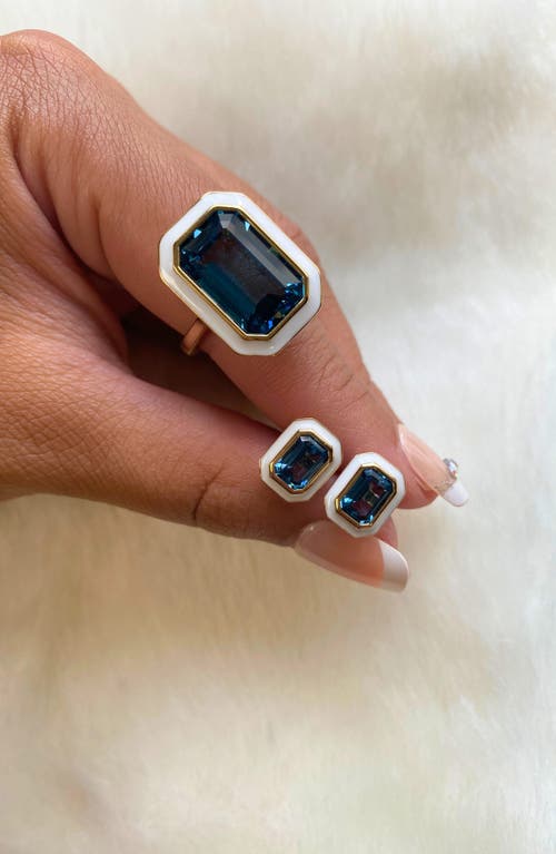 Goshwara Queen Emerald Cut Ring In Multi