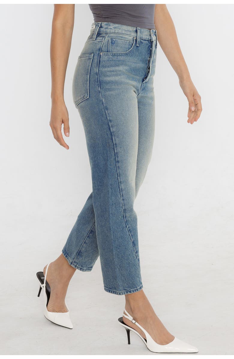 Rudes Denim The Gail Mini Barrel Jean, Alternate, color, Cove Blue