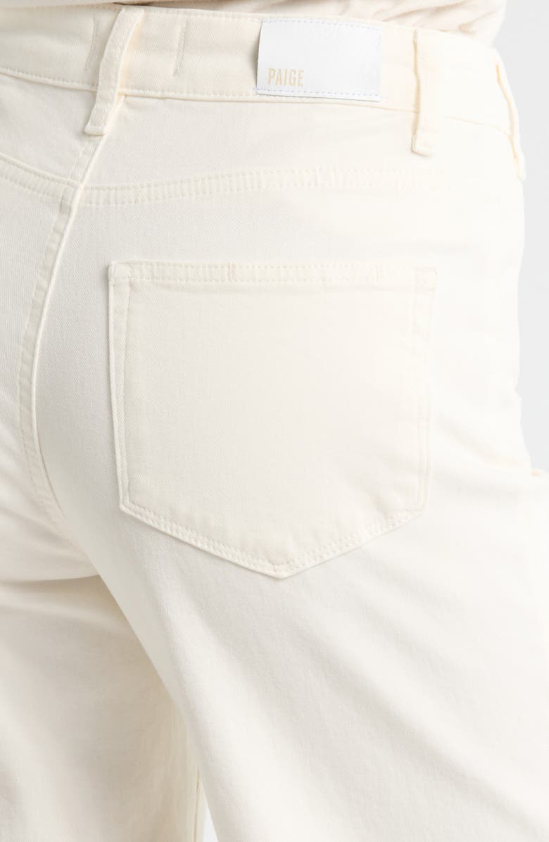 PAIGE Anessa High Waist Ankle Wide Leg Jeans, Alternate, color, Tonal Ecru