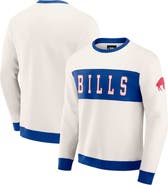 Darius Rucker Collection by Fanatics Men's Darius Rucker Collection by Fanatics Cream Buffalo Bills Colorblock Pullover Sweatshirt