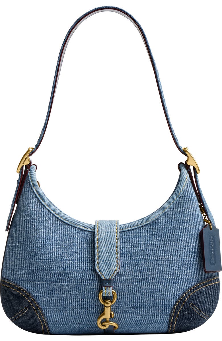 COACH The Originals Denim Shoulder Bag, Main, color,