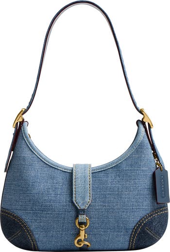 Blue denim purse online