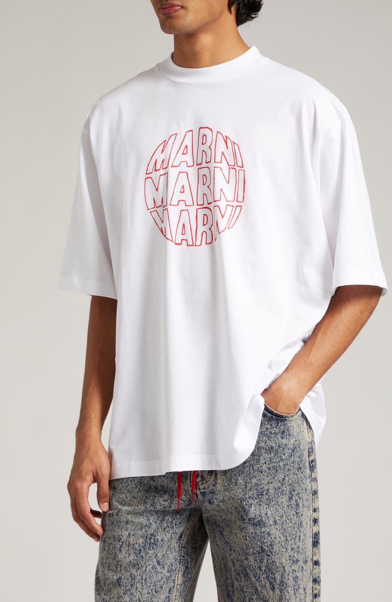 Marni Logo Graphic T-Shirt, Main, color,