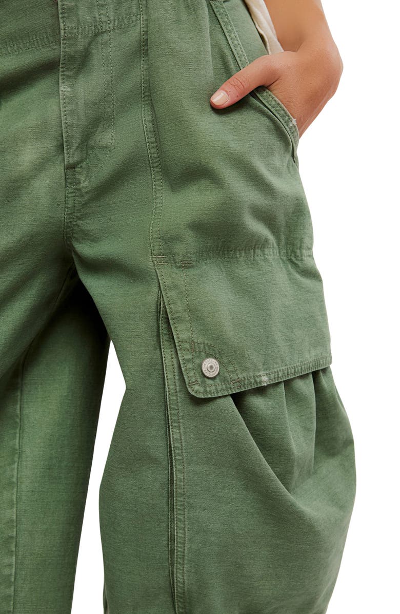 Free People Brentwood Slouch Cargo Pants, Alternate, color, Aged Green