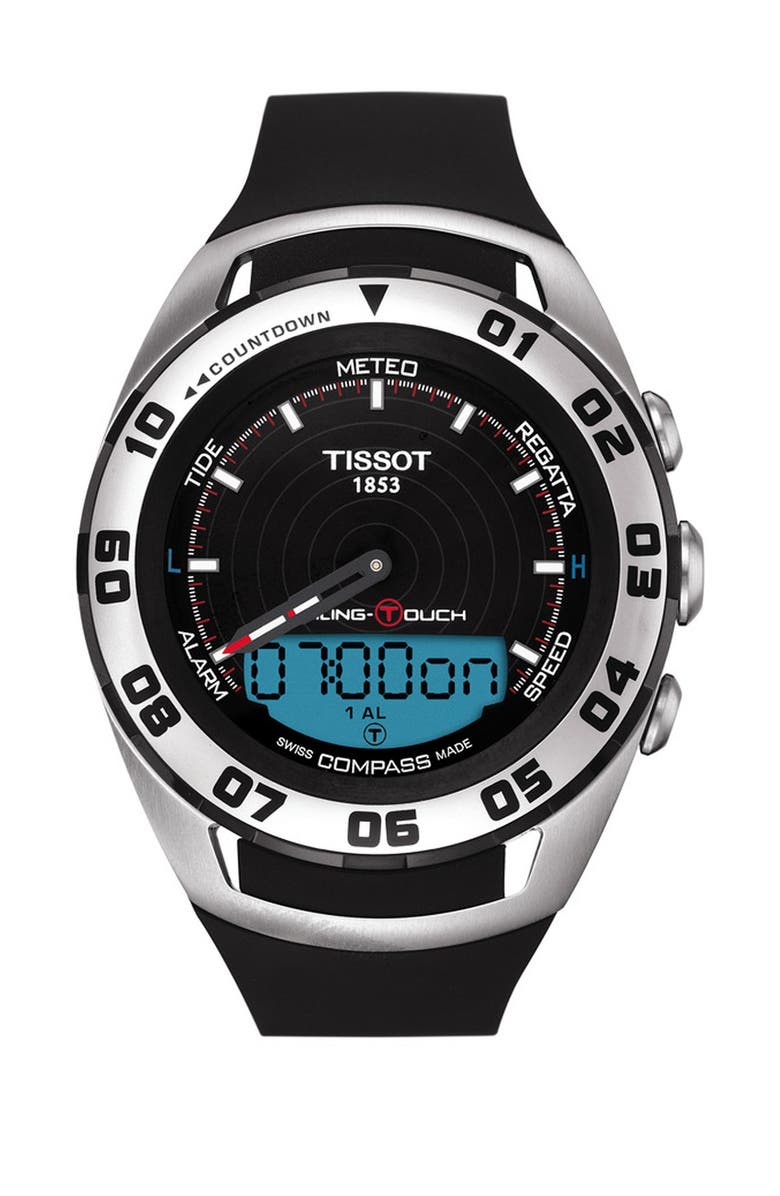 Tissot Men's Sailing-Touch Swiss Rubber Strap Watch, 45mm, Main, color,