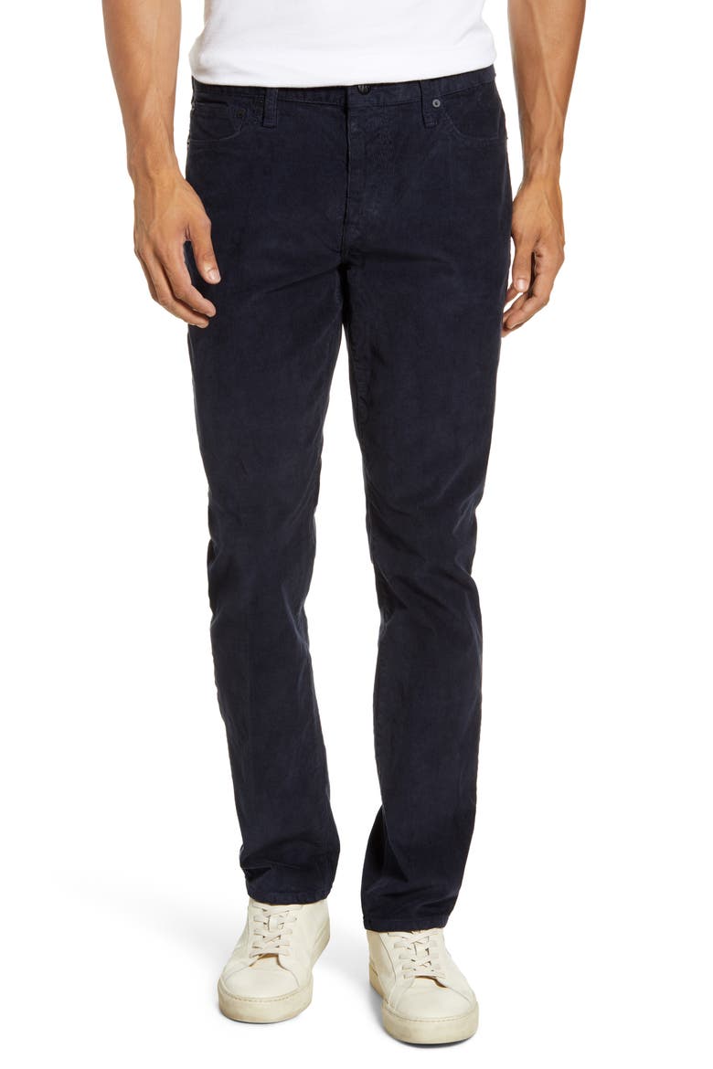 Corduroy Slim Jeans, Main, color, DEEP INDIGO