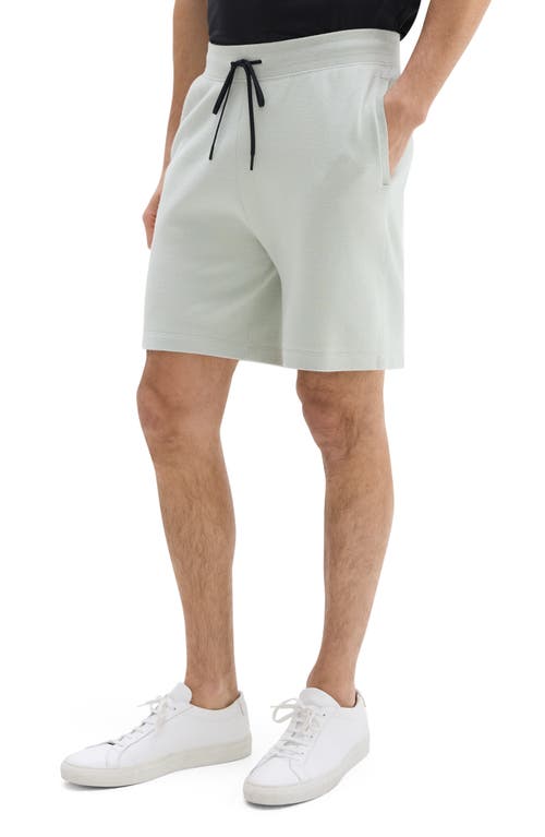 Theory Regular Fit Sweat Shorts In Light Greenstone
