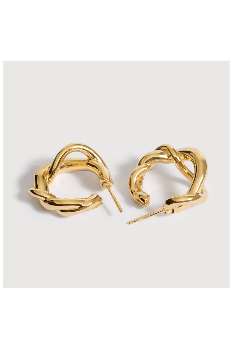 Ochre Medium Hoop Earrings, Alternate, color, 18K GOLD VERMEIL