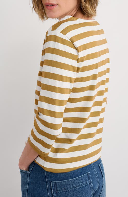 Seasalt Cornwall Sailor Stripe Organic Cotton Top In Multi