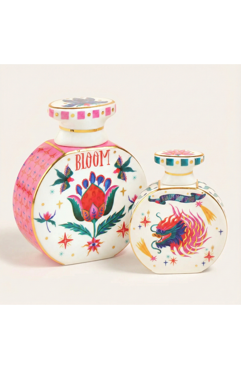 Zsa Zsa Zsu Shekou Porcelain Decorative Object 2 Pcs Vase Set, Main, color, White