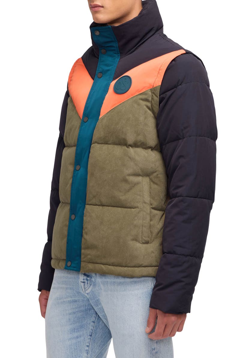 Scotch & Soda Nelleke 2-in-1 Puffer Jacket, Alternate, color, Classic Green