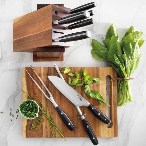 Cuisine::pro Iconix Drenhen 9pc Knife Block Set In Brown
